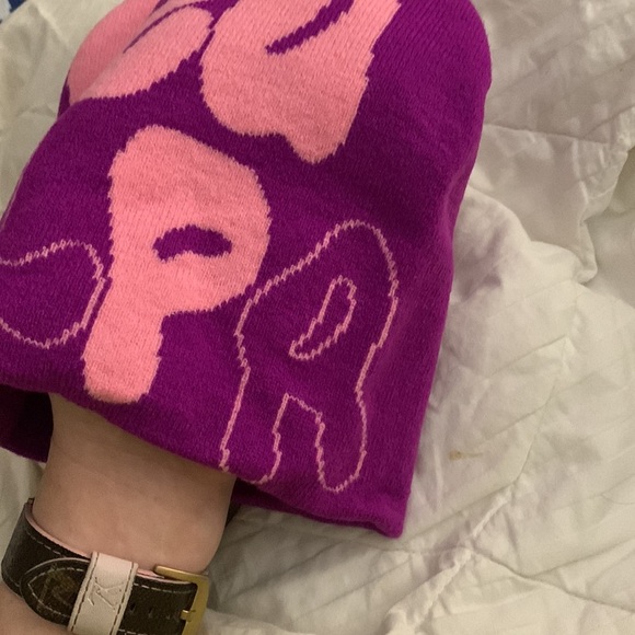 Mea Culpa beanie in purple and pink color way NWOT - Picture 2 of 5